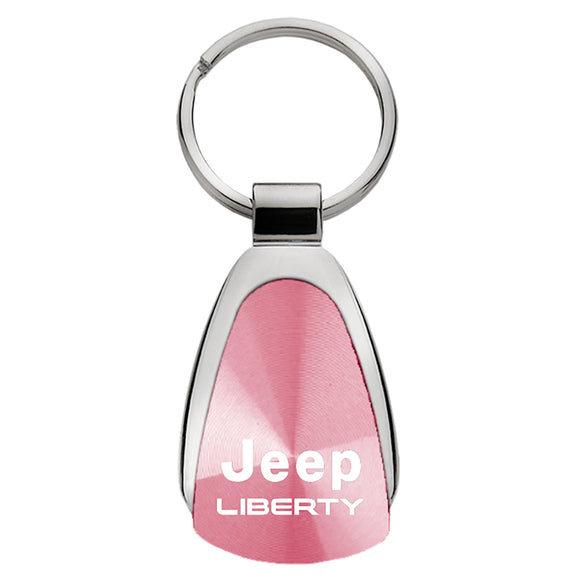 Jeep Liberty Keychain & Keyring - Pink Teardrop (KCPNK.LIB)