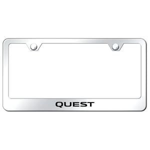 Nissan Quest Mirrored License Plate Frame (LF.QUE.EC)
