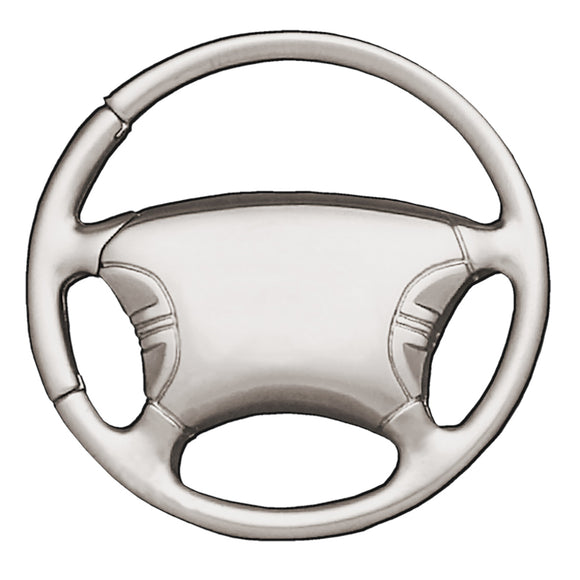 Metal Promotional Keychain & Keyring - Steering Wheel (KCW.BLANK)