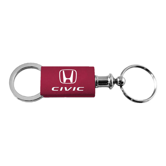 Honda Civic Keychain & Keyring - Burgundy Valet (KC3718.CIV.BUR)