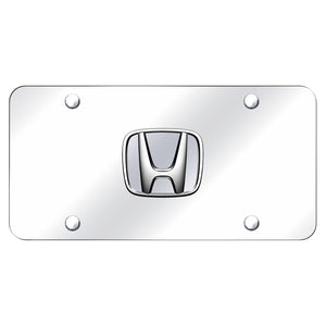 Honda Chrome Logo on Chrome Plate (AG-HON.P.CC)