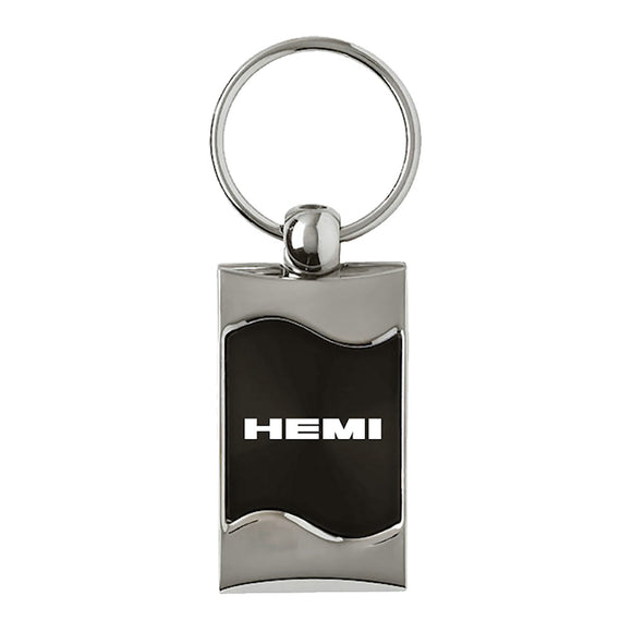 Dodge Hemi Keychain & Keyring - Black Wave (KC3075.HEM.BLK)