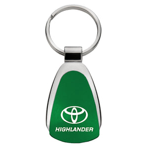 Toyota Highlander Keychain & Keyring - Green Teardrop (KCGR.HIL)