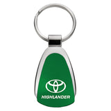 Toyota Highlander Keychain & Keyring - Green Teardrop (KCGR.HIL)