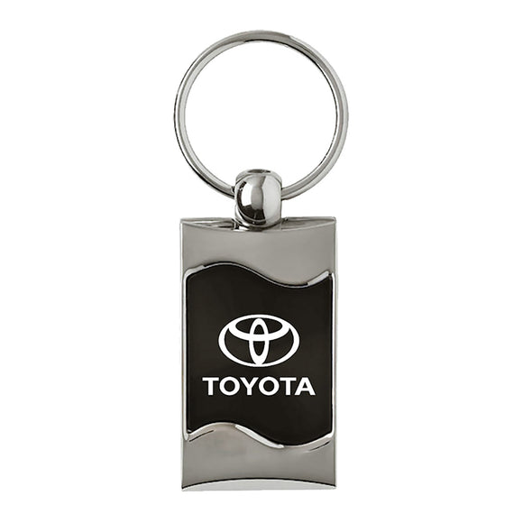 Toyota Keychain & Keyring - Black Wave (KC3075.TOY.BLK)