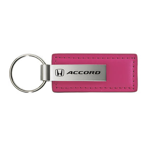 Honda Accord Keychain & Keyring - Pink Premium Leather (KC1545.ACC)