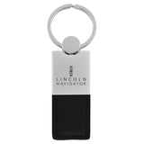 Lincoln Navigator Keychain & Keyring - Duo Premium Black Leather (KC1740.NAV.BLK)