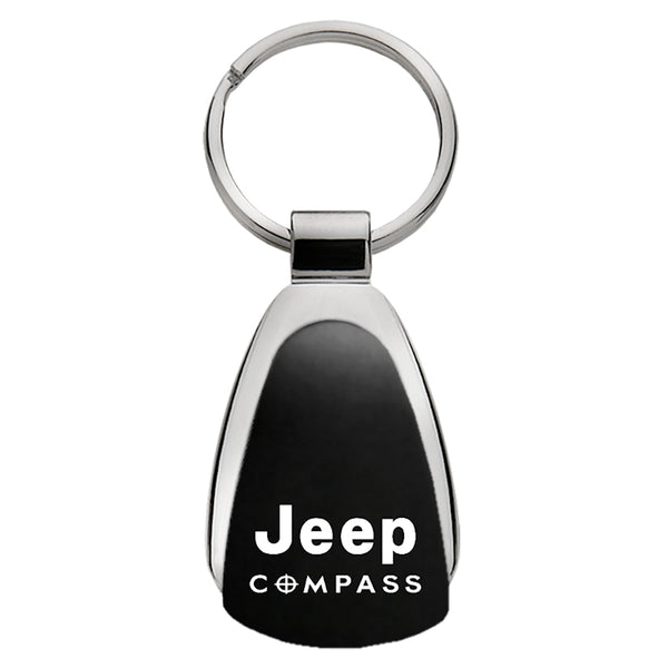 Jeep Compass Keychain & Keyring - Black Teardrop (KCK.CMP