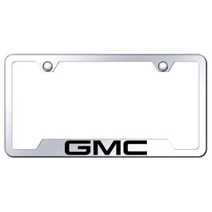 GMC License Plate Frame - Laser Etched Cut-Out Frame - Stainless Steel (GF.GMC.EC)