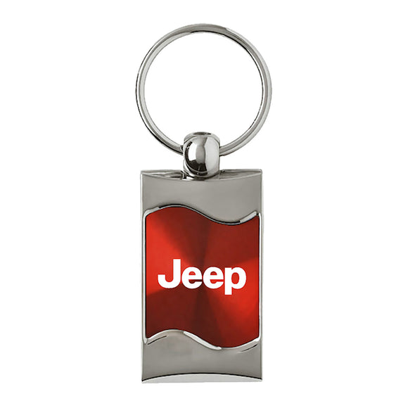 Jeep Keychain & Keyring - Red Wave (KC3075.JEE.RED)