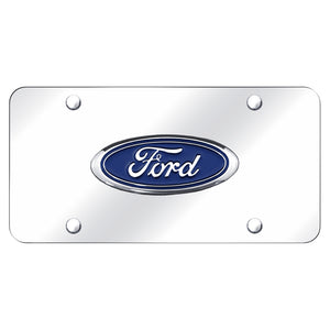 Ford Logo Chrome on Chrome Plate (AG-FOR.CC)