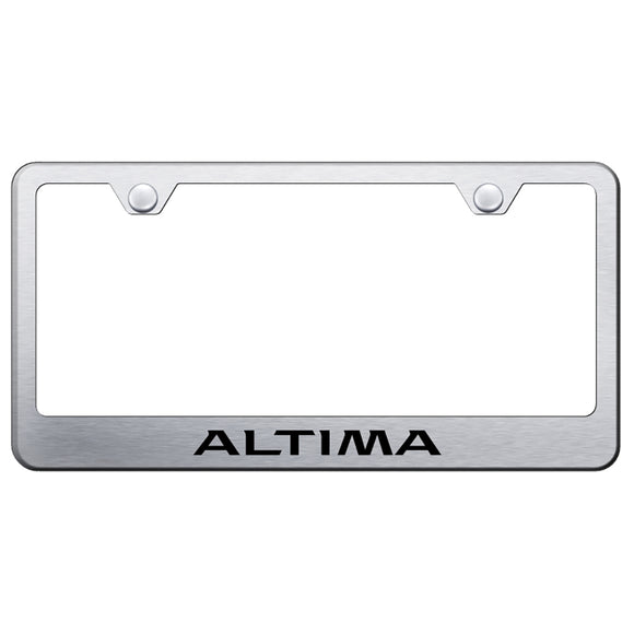 Nissan Altima Brushed License Plate Frame (LF.ALT.ES)