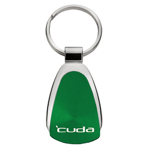 Plymouth Cuda Keychain & Keyring - Green Teardrop (KCGR.CUDA)