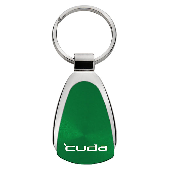 Plymouth Cuda Keychain & Keyring - Green Teardrop (KCGR.CUDA)