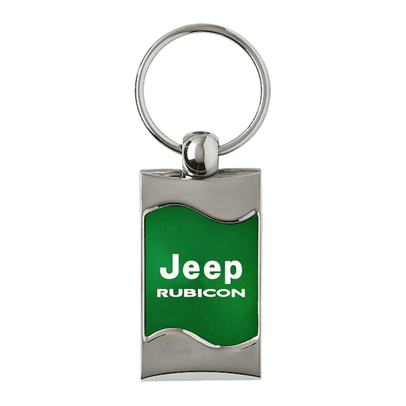 Jeep Rubicon Keychain & Keyring - Green Wave (KC3075.RUB.GRN)