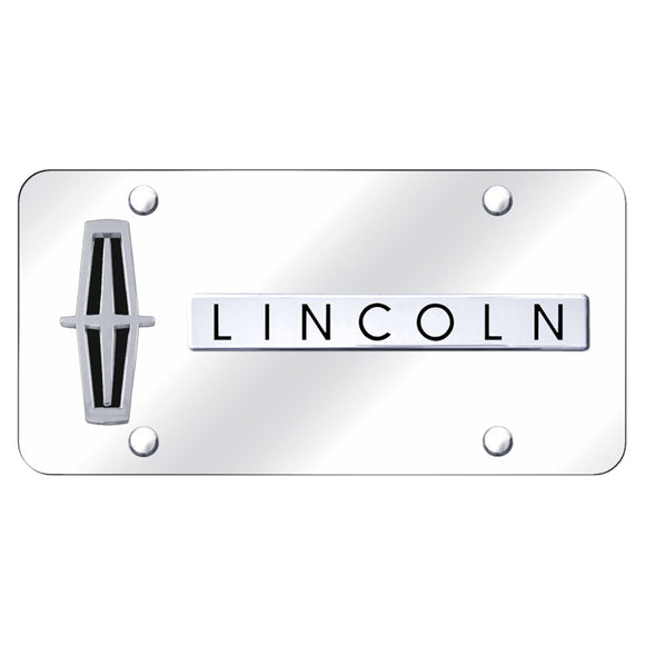 Lincoln Logo Chrome on Chrome Plate (AG-D.LIN.V.B.CC)