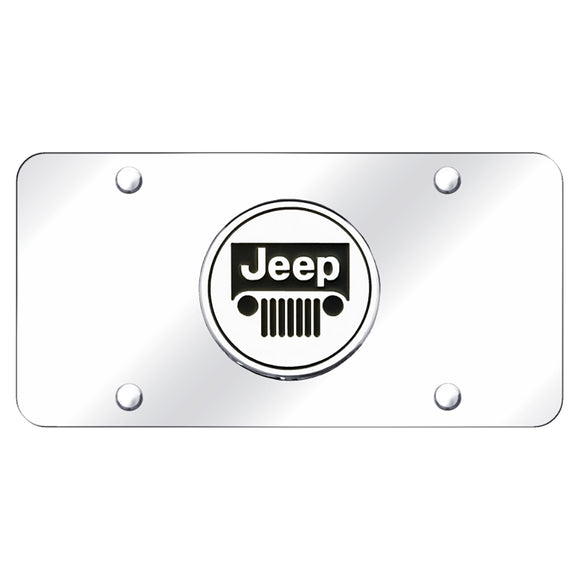 Jeep Logo Chrome on Chrome Plate (AG-JEE.CC)