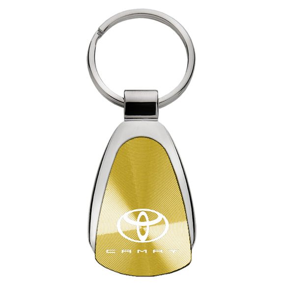 Toyota Camry Keychain & Keyring - Gold Teardrop (KCGOLD.CAM)