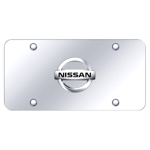 Nissan Logo Chrome on Chrome Plate (AG-NIS.2.CC)