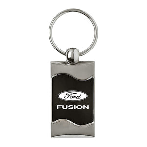 Ford Fusion Keychain & Keyring - Black Wave (KC3075.FUS.BLK)