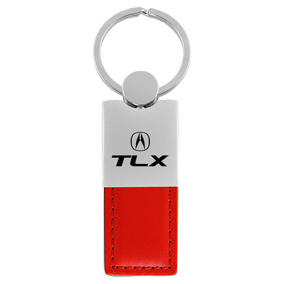 Acura TLX Keychain & Keyring - Duo Premium Red Leather (KC1740.TLX.RED)