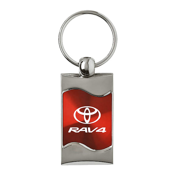 Toyota RAV4 Keychain & Keyring - Red Wave (KC3075.RAV.RED)