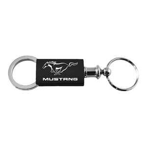 Ford Mustang Keychain & Keyring - Black Valet (KC3718.MUS.BLK)