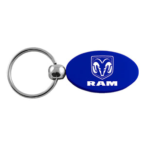 Dodge Ram Keychain & Keyring - Blue Oval (KC1340.RAM.BLU)
