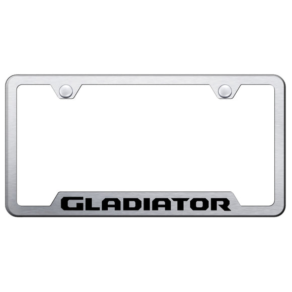 Jeep Gladiator Cut-Out Frame - Laser Etched Brushed (GF.GLAD.ES)