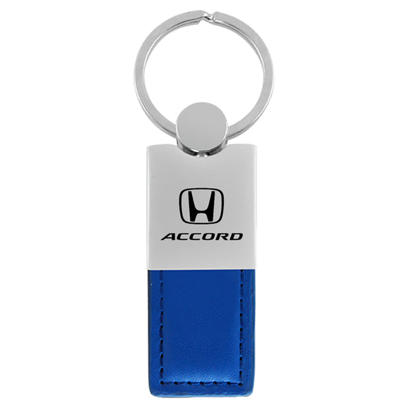 Honda Accord Keychain & Keyring - Duo Premium Blue Leather (KC1740.ACC.BLU)