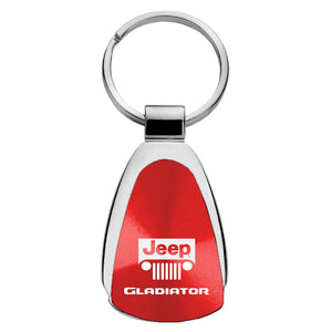 Jeep Gladiator Keychain & Keyring - Red Teardrop (KCRED.GLAD)