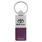 Toyota FJ Cruiser Keychain & Keyring - Duo Premium Purple Leather (KC1740.FJC.PUR)