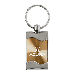 Acura Keychain & Keyring - Gold Wave (KC3075.ACU.GLD)