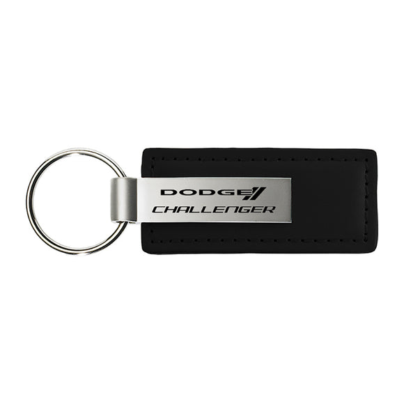 Dodge Challenger Keychain & Keyring - Premium Leather (KC1540.CHA)