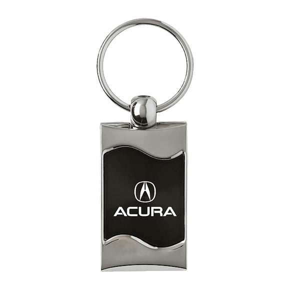 Acura Keychain & Keyring - Black Wave (KC3075.ACU.BLK)
