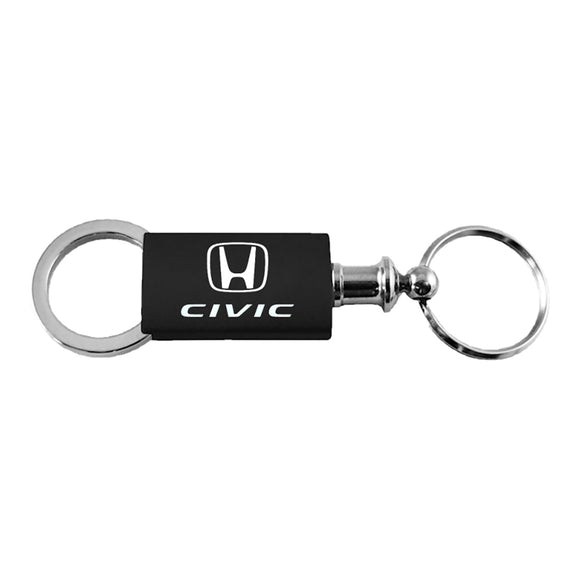 Honda Civic Keychain & Keyring - Black Valet (KC3718.CIV.BLK)