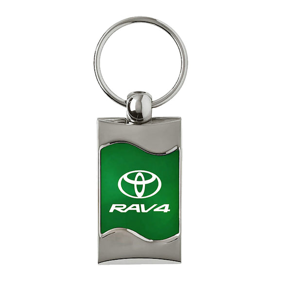 Toyota RAV4 Keychain & Keyring - Green Wave (KC3075.RAV.GRN)