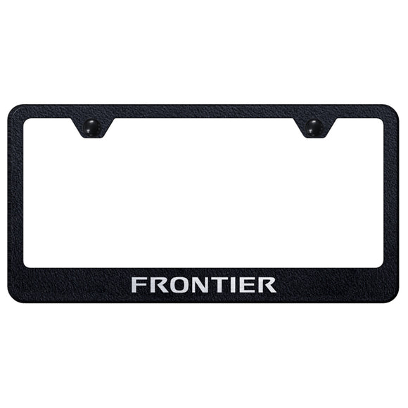 Nissan Frontier Rugged Black License Plate Frame (LF.FRO.ERB)