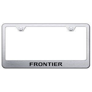 Nissan Frontier Brushed License Plate Frame (LF.FRO.ES)