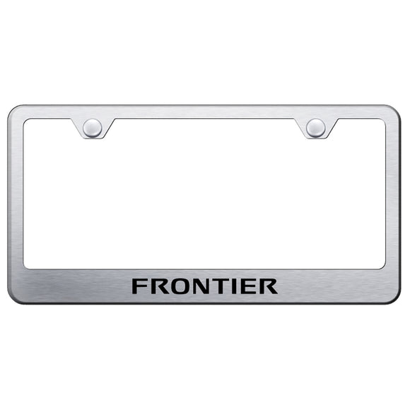 Nissan Frontier Brushed License Plate Frame (LF.FRO.ES)