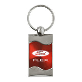 Ford Flex Keychain & Keyring - Red Wave (KC3075.FLEX.RED)