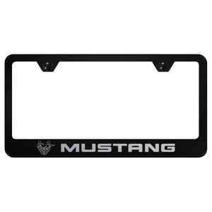Ford Mustang 45th Anniversary Black License Plate Frame (LF.MUS45.EB)