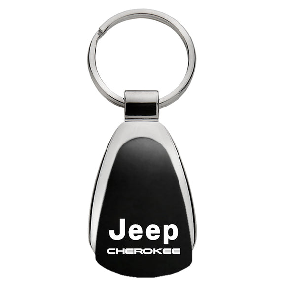 Jeep Cherokee Keychain & Keyring - Black Teardrop (KCK.CHE)