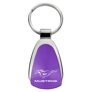Ford Mustang Keychain & Keyring - Purple Teardrop (KCPUR.MUS)