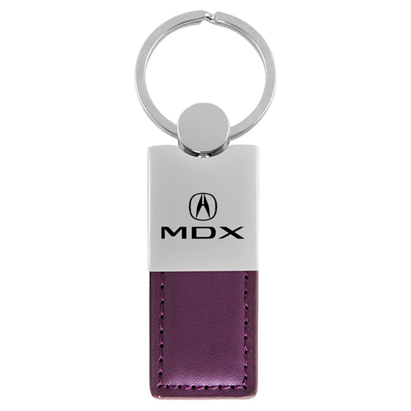 Acura MDX Keychain & Keyring - Duo Premium Purple Leather (KC1740.MDX.PUR)