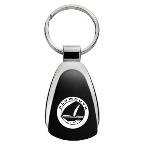 Plymouth Logo Keychain & Keyring - Black Teardrop (KCK.PLY)
