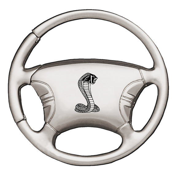 Ford Mustang Shelby Cobra Keychain & Keyring - Steering Wheel (KCW.COB)