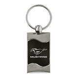 Ford Mustang Keychain & Keyring - Black Wave (KC3075.MUS.BLK)