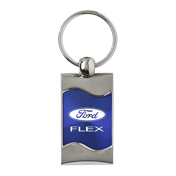 Ford Flex Keychain & Keyring - Blue Wave (KC3075.FLEX.BLU)