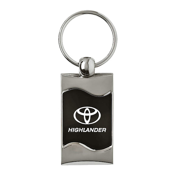 Toyota Highlander Keychain & Keyring - Black Wave (KC3075.HIL.BLK)